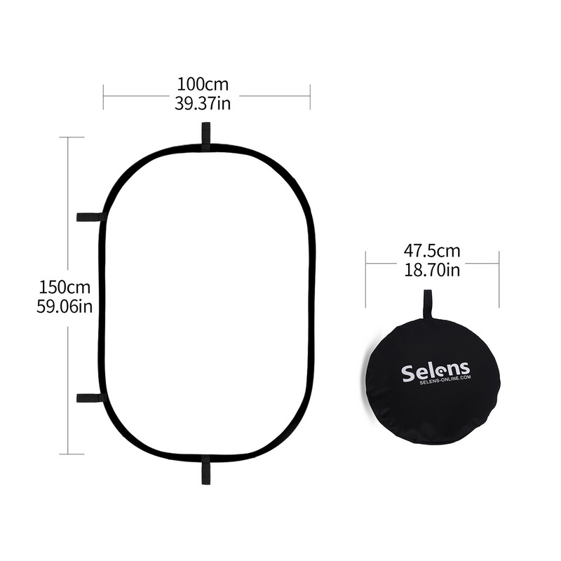 Video Light Panel Led - Selens 100x150cm, Panel Reflektor Transparan yang