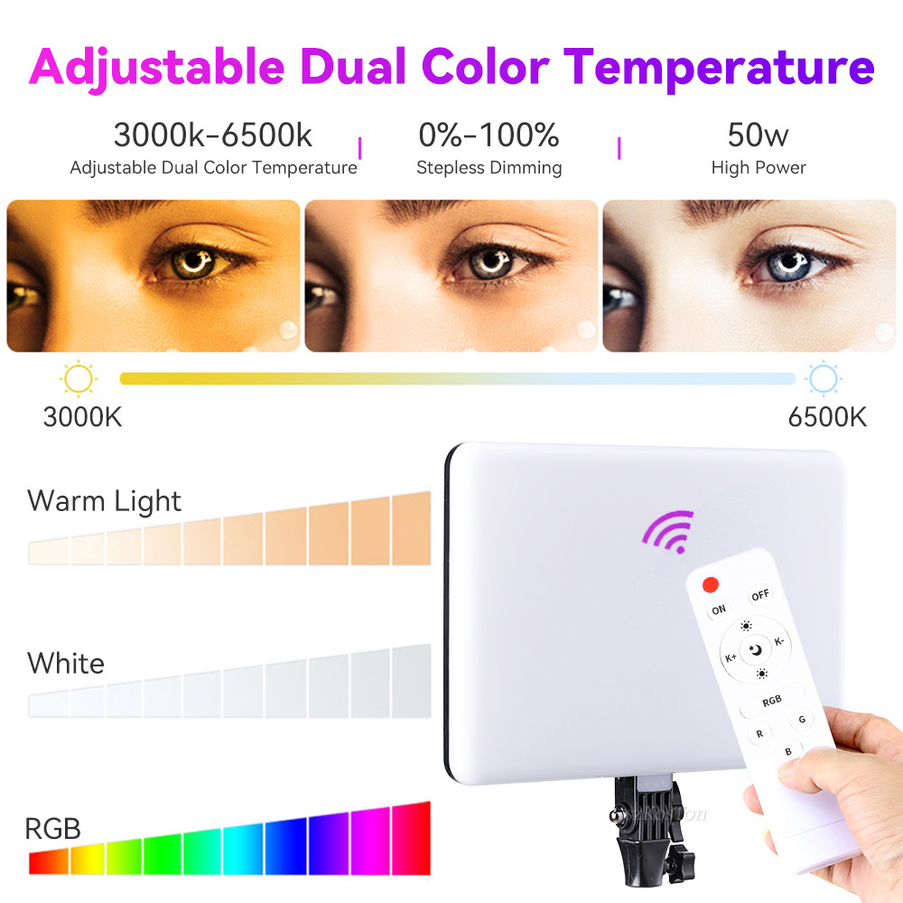 RGB 14 ''Lampu Video LED Remot - Video Light Panel Led ulasan dan harga