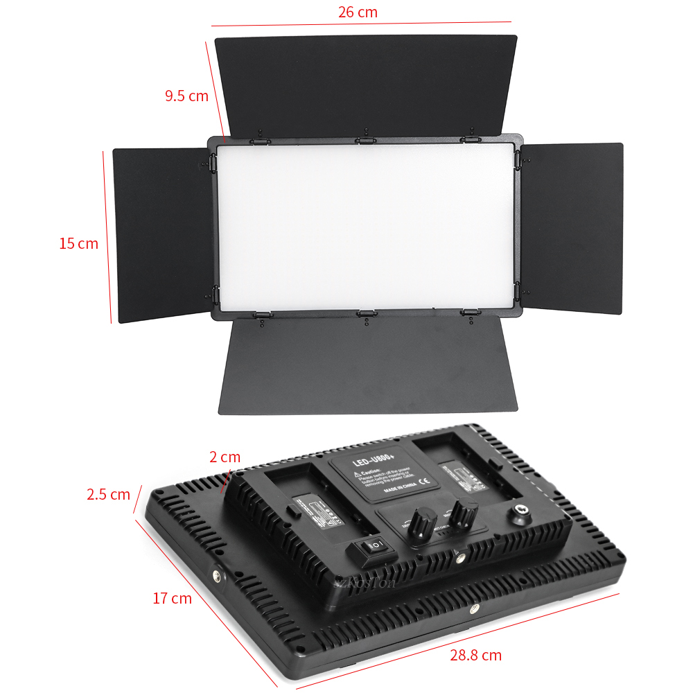 U800 lampu LED foto Studio por - Video Light Panel Led ulasan dan harga