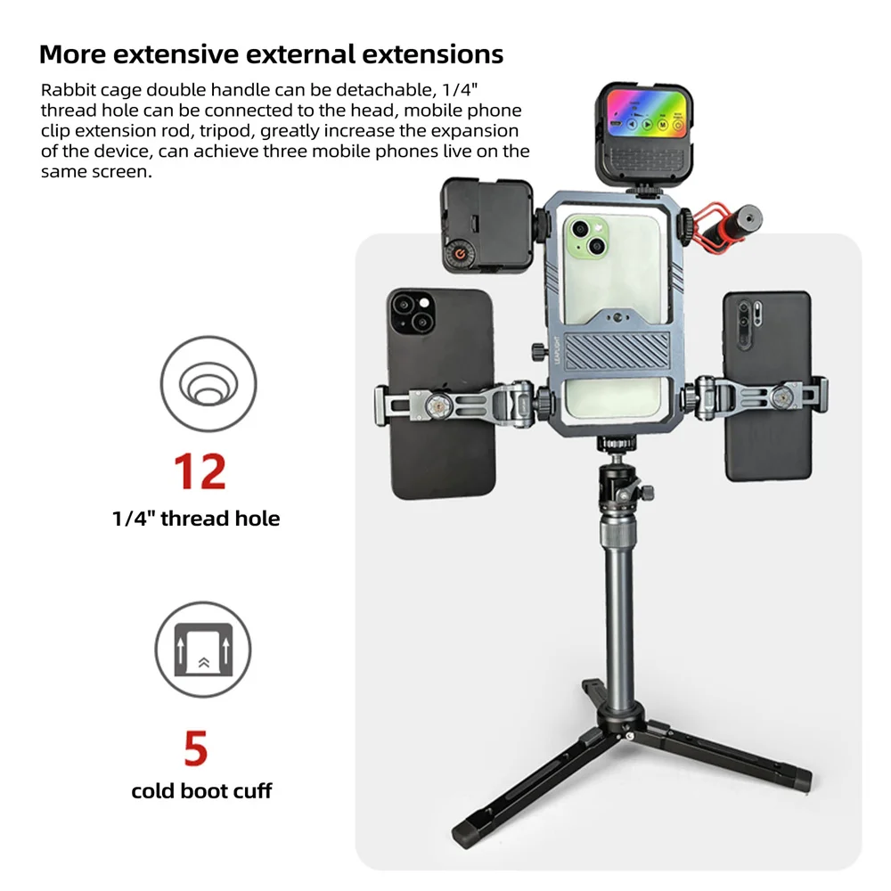 Penyangga ponsel logam Univers - Photography Lighting Spotlight ulasan dan harga