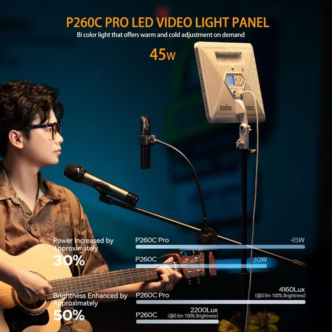 Godox P260C Pro Panel Lampu Vi - Video Light Panel Led ulasan dan harga