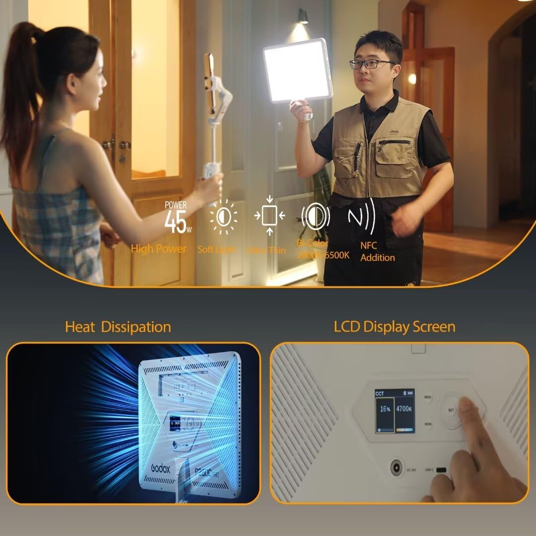 Godox P260C Pro Panel Lampu Vi - Video Light Panel Led ulasan dan harga