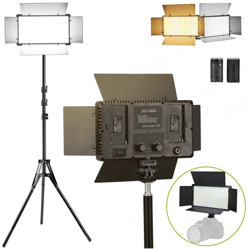 U800 U600 Kit Lampu Perekam La - Video Light Panel Led ulasan dan harga